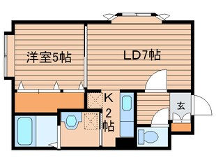 リベラルコ－ト菊水の物件間取画像